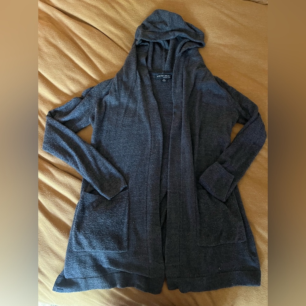 Navy Blue Barefoot Dreams Women's cardigan